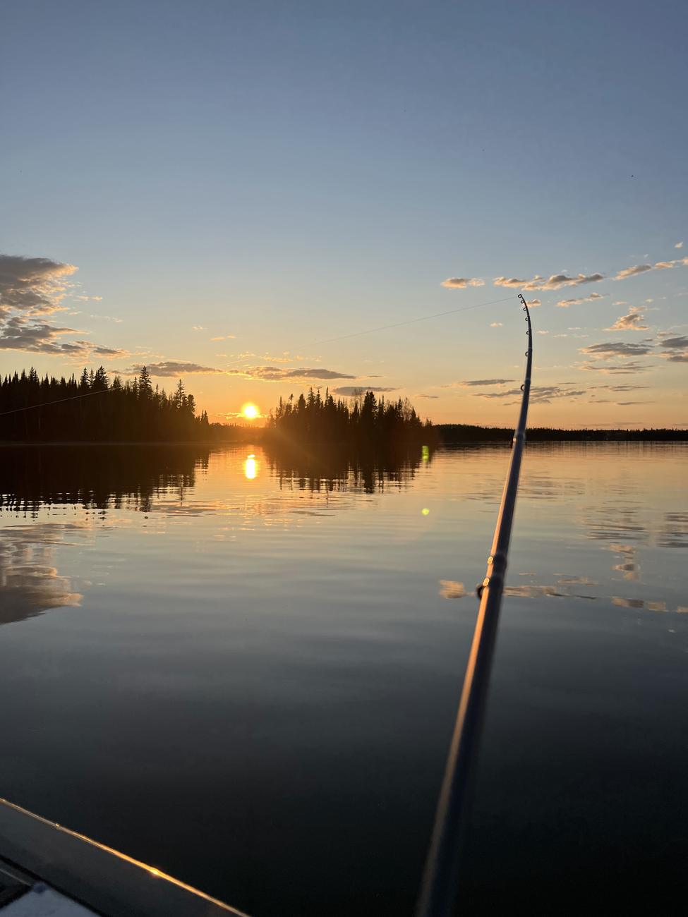 Sundown over Dog Lake — Dog Lake, Missanabie